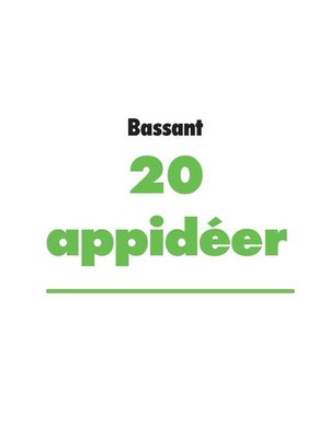 cover image of 20 appidéer